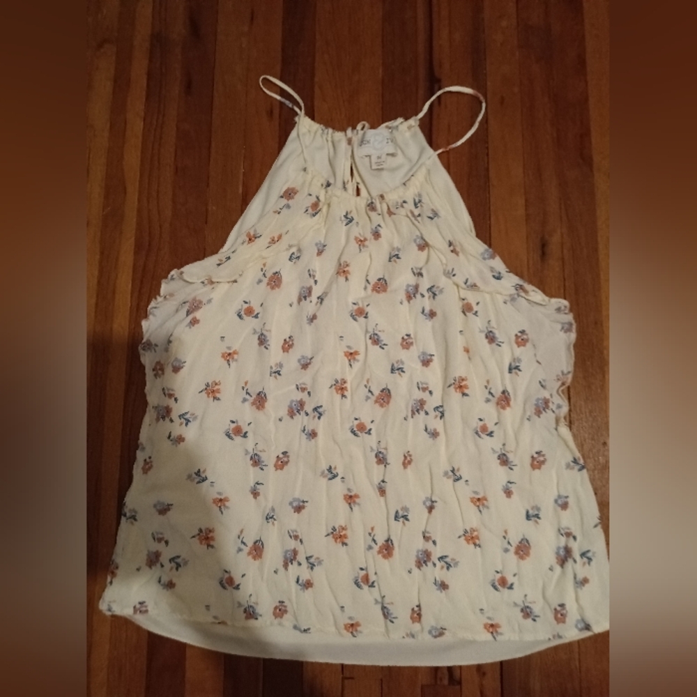 Floral Print Halter Top